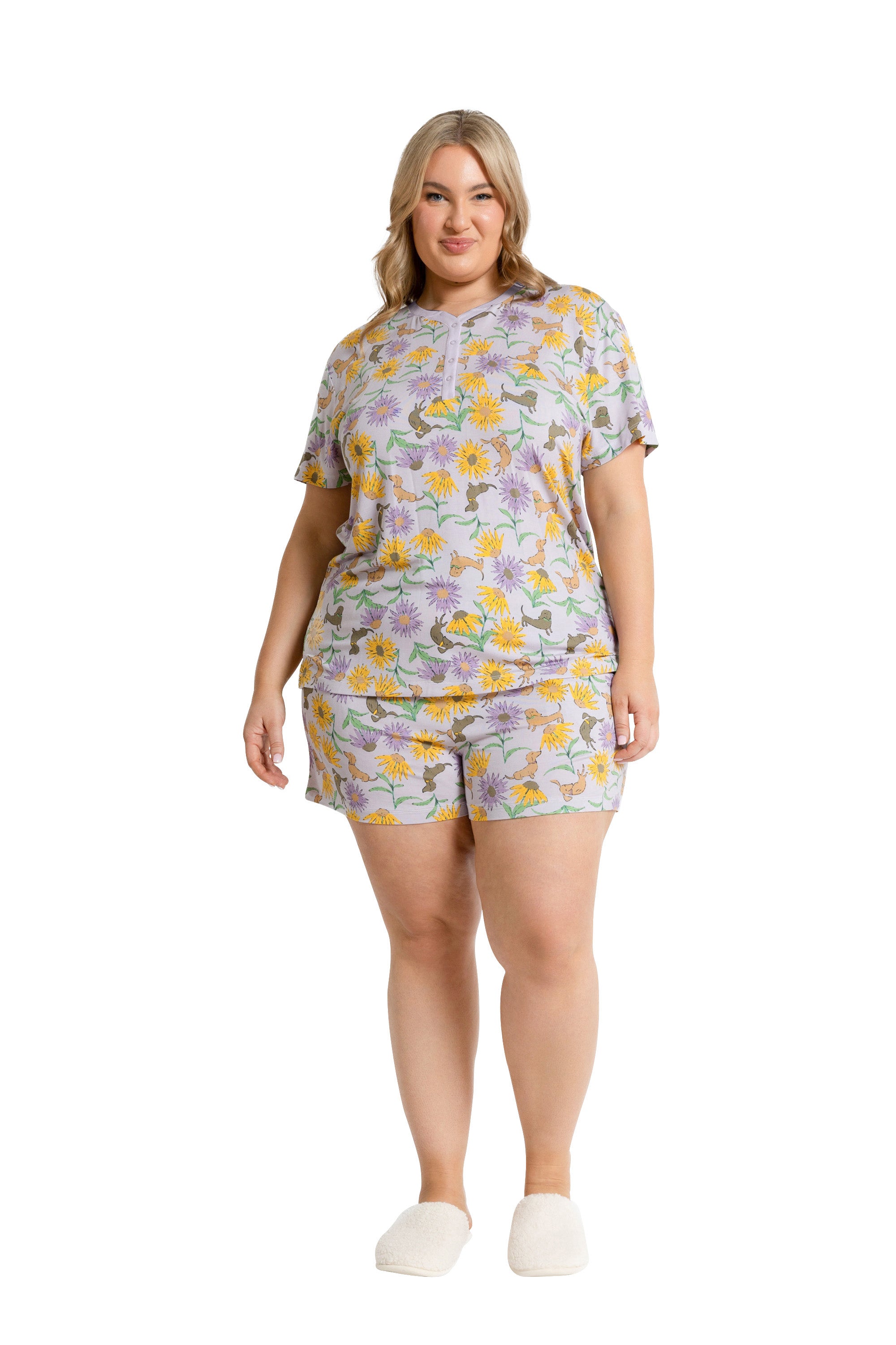 Our Tie Front Sunflower Print Tube Top & Shorts Set is such a vibe - ROWE Our Tie Front Sunflower Print Tube Top & Shorts Set is such a vibe - ROWE